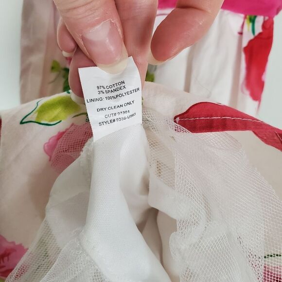 City Triangles Y2K Fit and Flare Floral Bow Back Mini Party Dress Size 3 - Picture 9 of 12